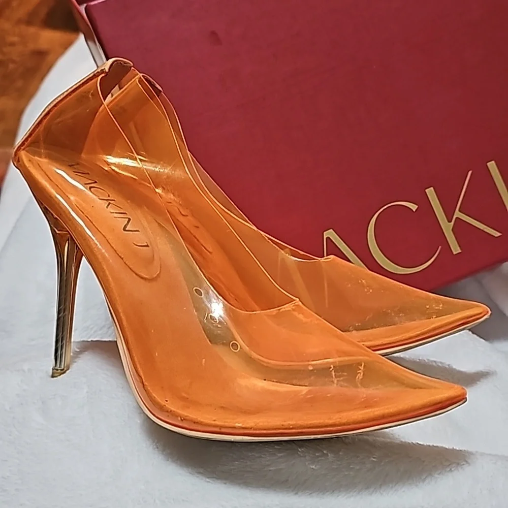MACKIN J HEELS ORANGE - Picture 1 of 6
